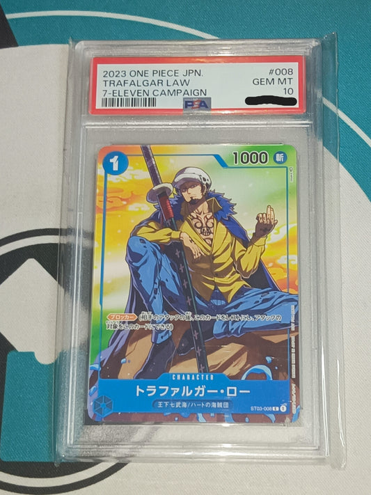 PSA 10 2023 One Piece JPN Trafalgar Law 7-Eleven Campaign