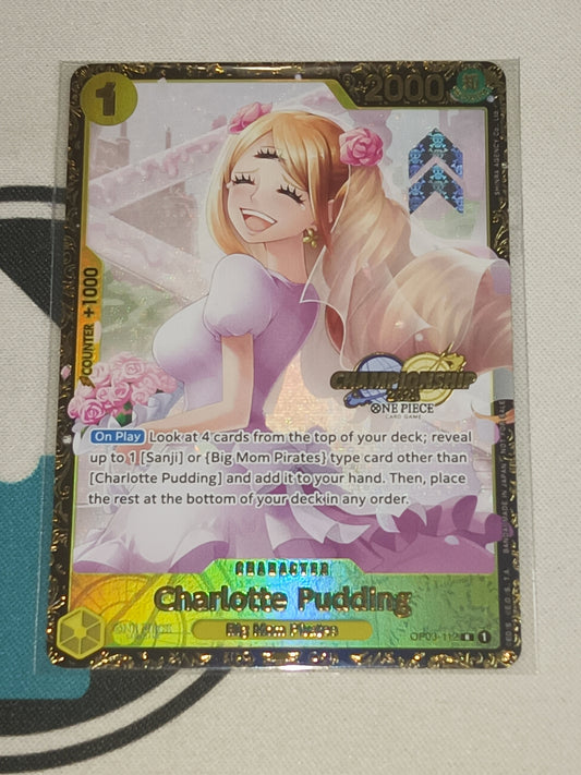 Championship 2024 One Piece Card Game Charlotte Pudding English OP03-112